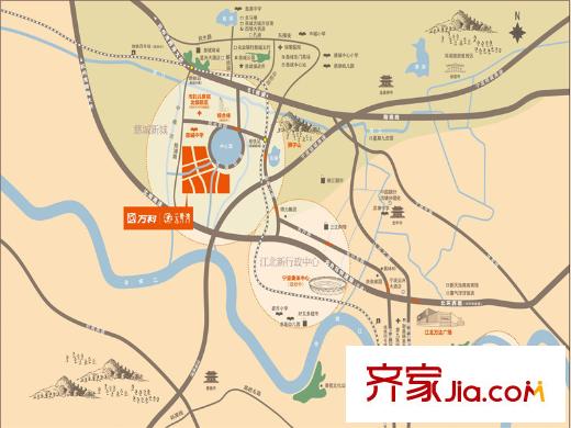 萬(wàn)科云鷺灣區(qū)位圖