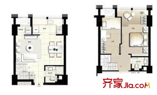 迪賽青蘋果1室2廳2衛(wèi)