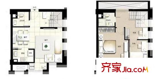 迪賽青蘋果2室2廳3