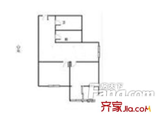 飛虹二期 2室1廳1衛(wèi)1廚 戶型圖