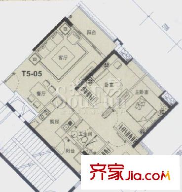 兰亭御园户型图3室2厅 户型图 3室2厅1卫1厨