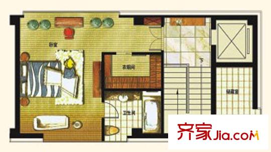 四季云頂別墅7#   四層 1室1衛(wèi)
