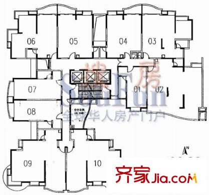 隆德大厦户型图A座26-30层