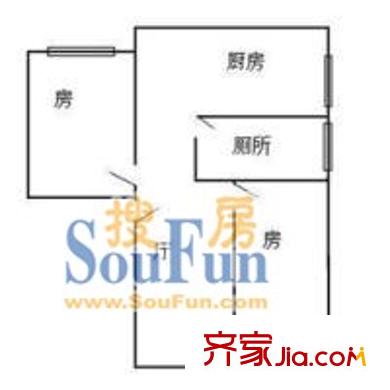 淘金东路小区户型图淘金东路 户型图 2室1厅1卫1厨