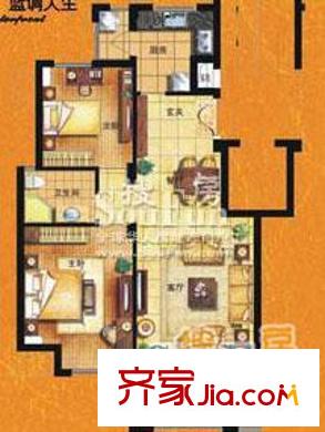 淺水灣蔚藍(lán)水岸戶型圖2室2廳 2室2廳1衛(wèi)