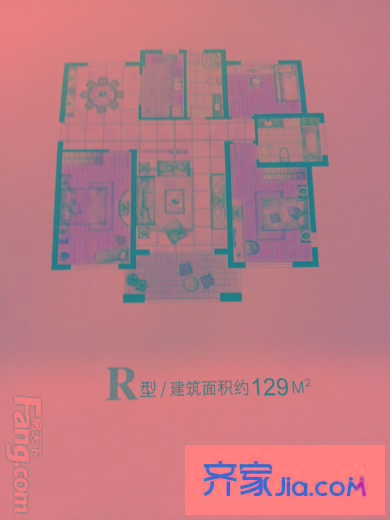 格蘭云天二期 3室2廳2衛(wèi)1廚 戶型圖