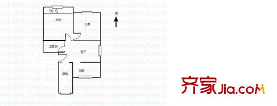 繁裕三村戶型圖繁裕三期 3室1廳1衛(wèi)1廚 戶型圖 3室1廳1衛(wèi)1廚