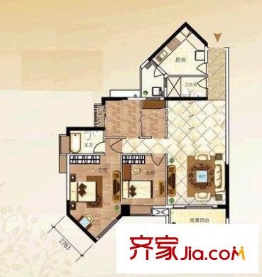 逸景翠园倚翠轩 4室 户型图