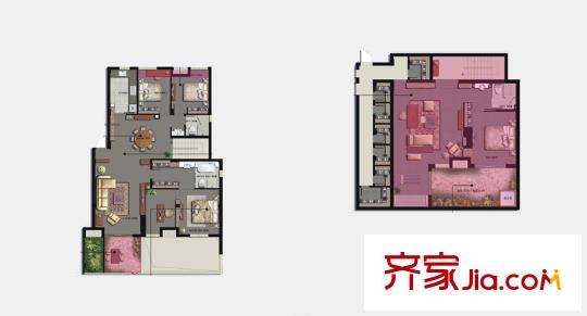 IN藍庭戶型圖花園洋房A1戶型 5室3廳3衛(wèi)1廚