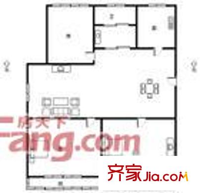 安居幸福苑戶型圖戶型圖 2室1廳1衛(wèi)1廚