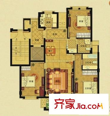奧麗賽鳳凰水岸戶型圖奧麗賽?鳳凰水岸戶型圖 3室2廳2衛(wèi)1廚