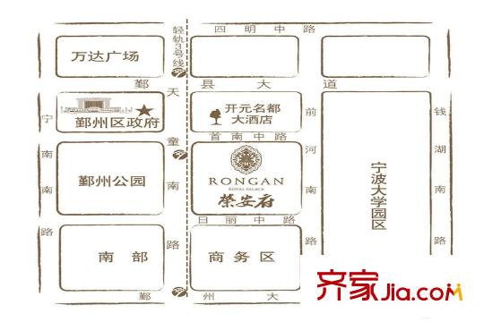 榮安府區(qū)位示意圖