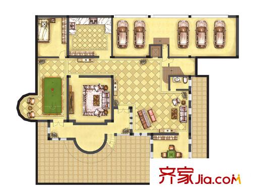 興潤桃源府邸戶型圖G戶型地下室 