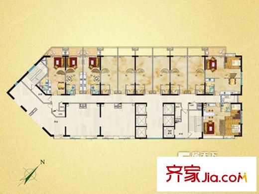 珠光新城国际户型图户型图 1室