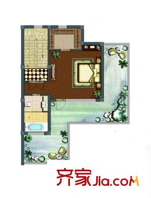 亞隆它山郡戶型圖L戶型三層 4室3廳6衛(wèi)1廚