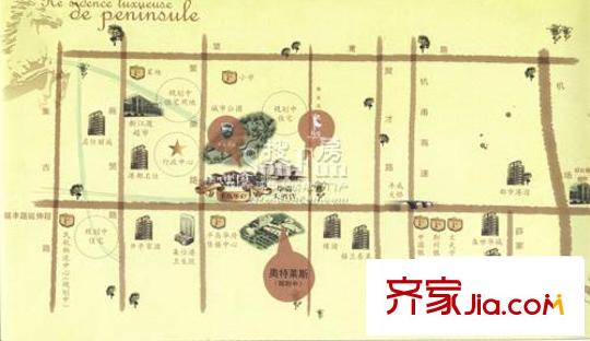 半島華府別墅交通圖半島華府區(qū)位圖