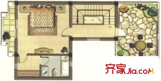 半島華府別墅 1室0廳1衛(wèi)0廚 戶型圖
