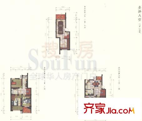慈湖逸墅戶型圖4室2廳3衛(wèi)