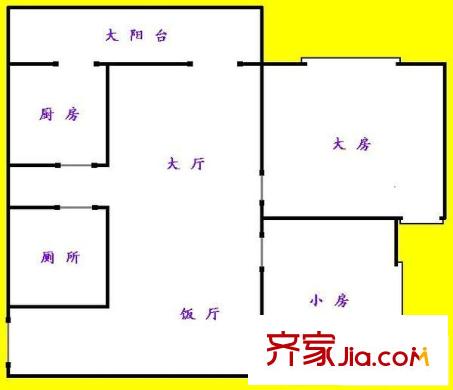 革新路小区户型图2室2厅户型图 2室2厅1卫1厨