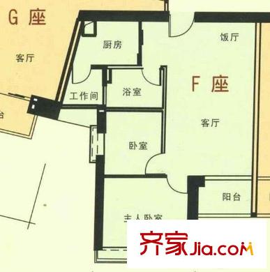 东风广场三期 0室 户型图
