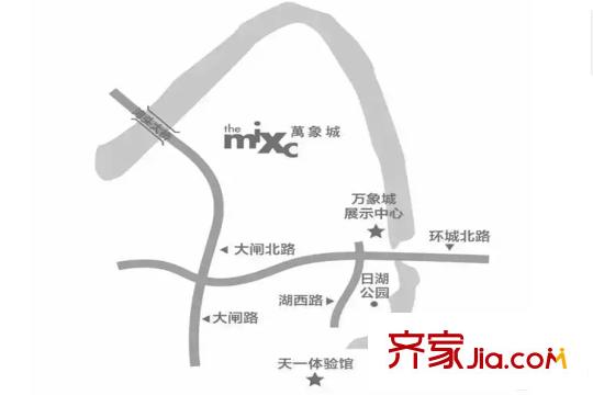 萬象府區(qū)位示意