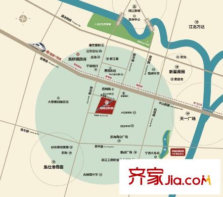 恒威國際城區(qū)位圖