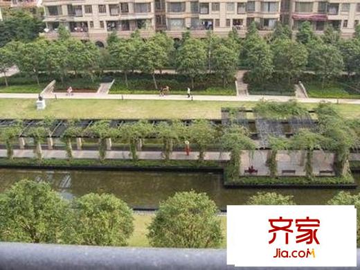 汇景新城中央庭园外景图