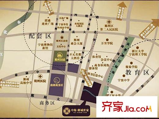 中海雍城世家交通圖