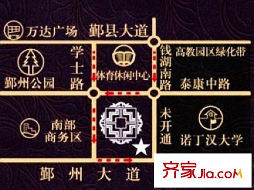 中海雍城世家交通圖