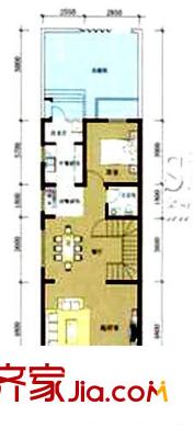 奧維拉戶型圖A4首層平面圖 4室2廳3衛(wèi)1廚