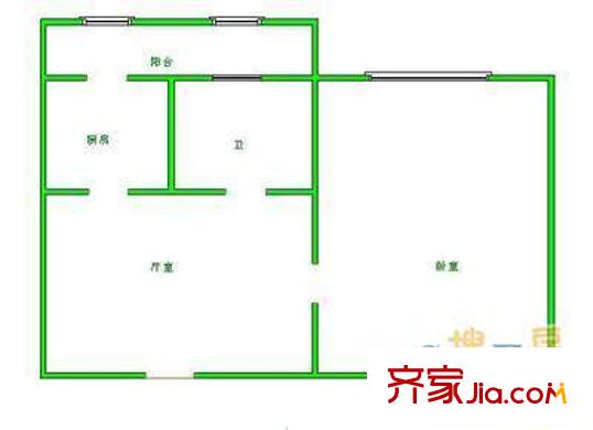 長江里?南開區(qū)戶型圖戶型圖 1室1廳1衛(wèi)1廚