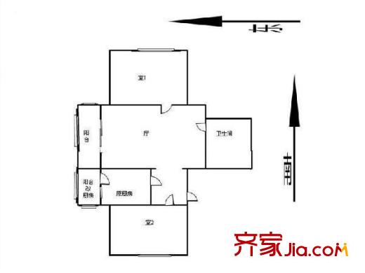 金杰里 0室 戶型圖