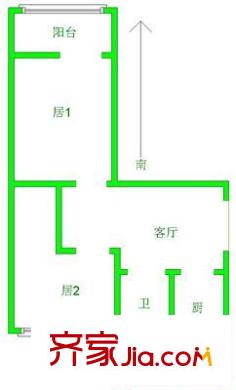 樂至里戶型圖戶型圖 2室1廳1衛(wèi)1廚