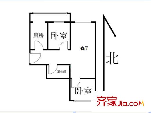 樂至里 2室 戶型圖