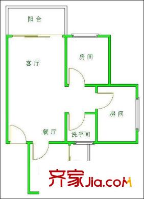 广工教师新村 3室 户型图
