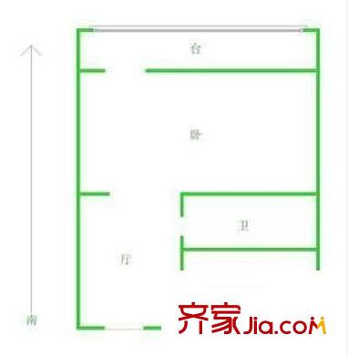 衛(wèi)安中里戶型圖戶型圖 1室1廳1衛(wèi)1廚