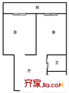 衛(wèi)安中里戶型圖戶型圖 2室1廳1衛(wèi)1廚