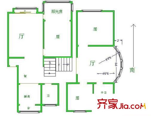 金典花園戶型圖戶型圖 3室2廳2衛(wèi)1廚