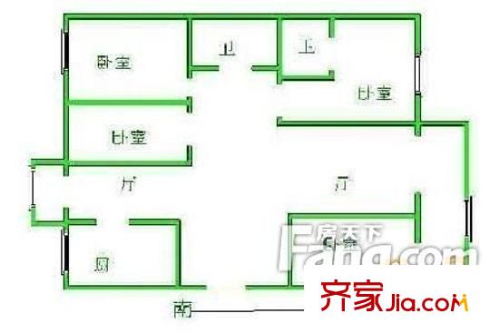康隆苑戶型圖戶型圖 4室2廳2衛(wèi)1廚