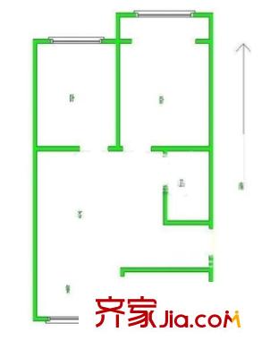 康隆苑戶型圖戶型圖 2室2廳1衛(wèi)1廚