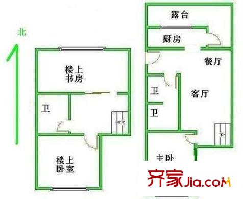 福澤溫泉公寓戶型圖戶型圖 3室2廳3衛(wèi)1廚