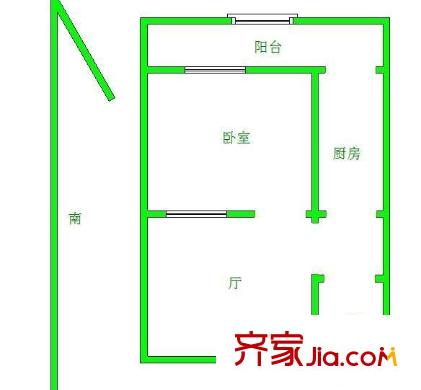 和富里 1室 戶型圖