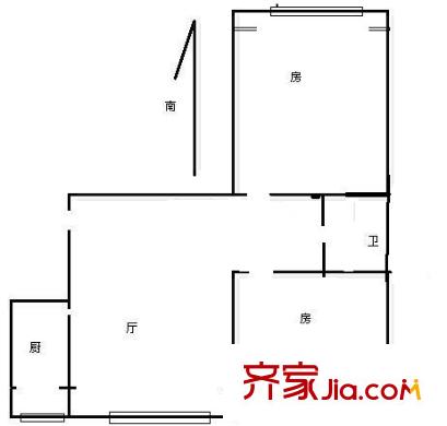 祥悅新居 2室 戶型圖