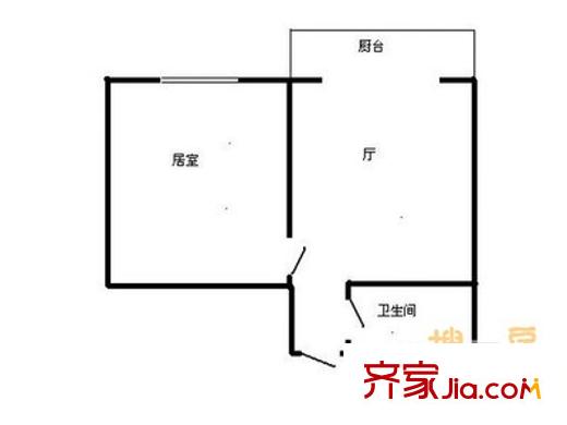 祥悅新居 1室 戶型圖