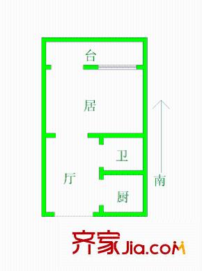 祥悅新居 1室 戶型圖