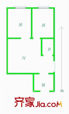吉慶里戶型圖 戶型圖 2室1廳1衛(wèi)1廚