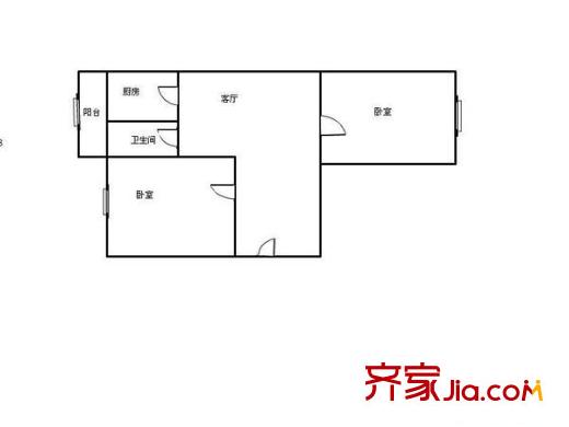 川北里戶型圖戶型圖 1室