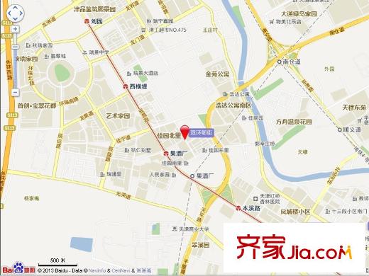 佳園北里交通圖
