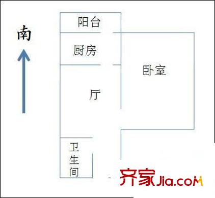 佳榮里戶型圖 戶型圖 1室1廳1衛(wèi)1廚