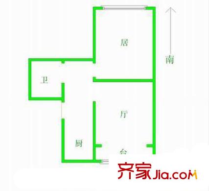 松風東里戶型圖戶型圖 1室1廳1衛(wèi)1廚
